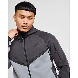 Nike - Tech Fleece Vest - Donkergrijs - Katoen/Polyester