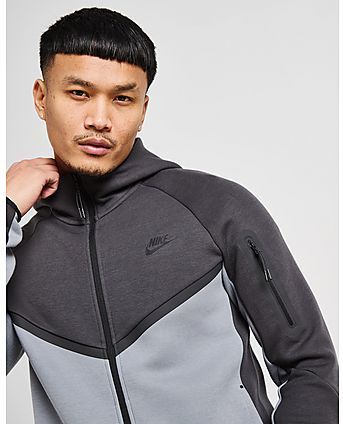 Nike - Tech Fleece Vest - Donkergrijs - Katoen/Polyester