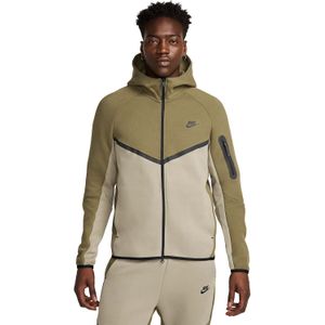 Nike - New Tech Fleece - Hoodie - Zwart - Water-Repellent, 53% Katoen, 47% Polyester