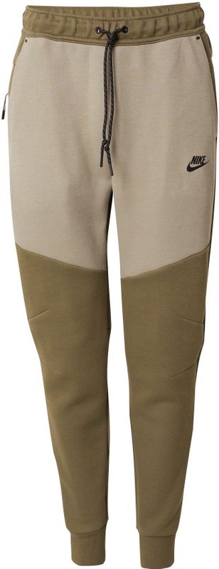 Nike - Tech Fleece - Joggingbroek - Olijfgroen Grijs Zwart