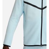 Nike - Tech Fleece - Vest - Lichtblauw - Zwart - Katoen/POLYESTER