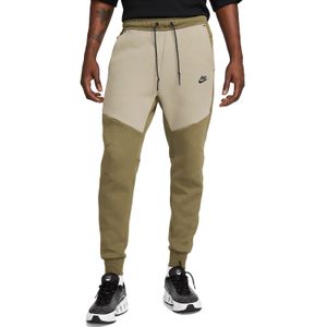 Nike - Tech Fleece - Joggingbroek - Olijfgroen Grijs Zwart