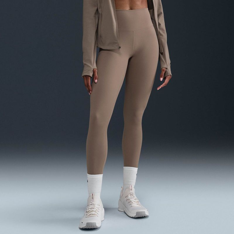 Nike - One - Sportlegging - Zwart - Synthetisch - Hoge Taille