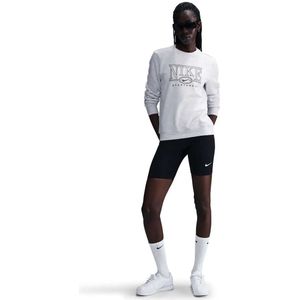 Nike sportswear club fleece sweater in de kleur wit.