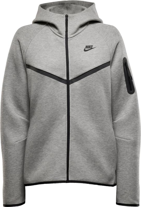 Nike - Tech Fleece - Hoodie - Grijs - Fleece - Comfortabel en Stijlvol