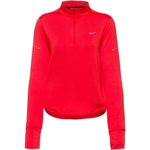Nike - Dri-FIT Swift UV - Hardlooptop - Rood - Damesmodel - 1/2 Zip
