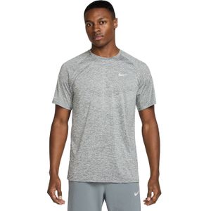 Nike - Stride - Sporttop - Grijs - Dri-FIT - Korte Mouwen