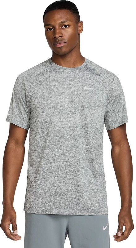 Nike - Stride - Sporttop - Grijs - Dri-FIT - Korte Mouwen