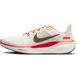 Nike - Pegasus 41 - Hardloopschoenen - Beige/Rood - Geweven Mesh - ReactX Schuim