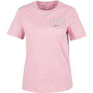 Nike - Club S/S Tee - T-shirt - Roze - 100% Katoen