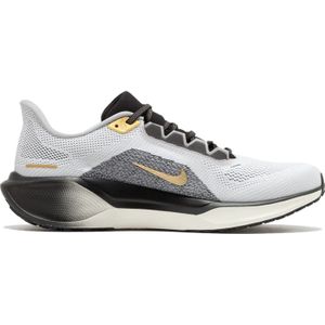 Nike Pegasus 41 Prm Sneakers voor heren, Wit Zwart Metallic Goud Lt Smoke Grey, 42.5 EU