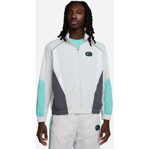 Nike Air Geweven T-shirt voor heren, Photon Dust/Iron Grey/Tropical Twist, HM0167-025, S