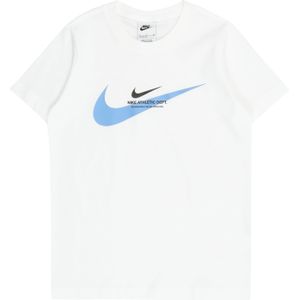 Nike Sportswear T-shirt voor oudere kinderen (jongens), wit/blauw beyond, HV6970-101, XS