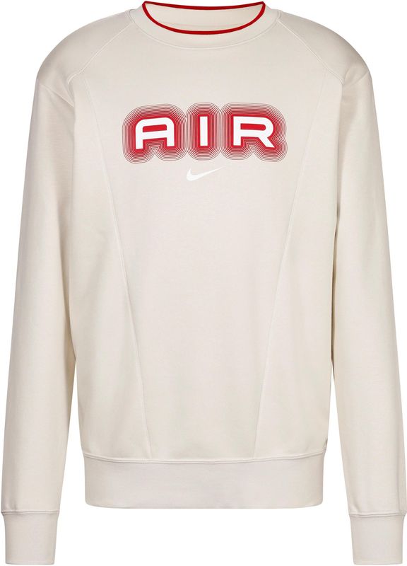 Nike - Streetwear Air Crew Fleece - Casual Sweater - Khaki - Katoen