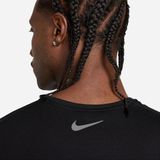 Nike - Miler Flash Dri-FIT UV - Hardloop T-shirt - Zwart - Korte Mouw