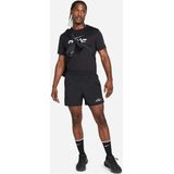 Nike - Miler Flash Dri-FIT UV - Hardloop T-shirt - Zwart - Korte Mouw