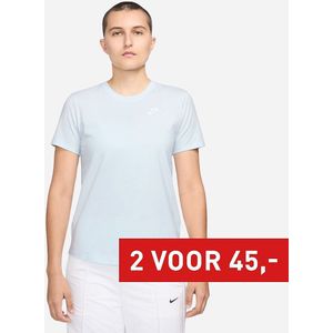 Nike - Sportswear Club Essentials - Sportshirt - Blauw - Katoen/Polyester