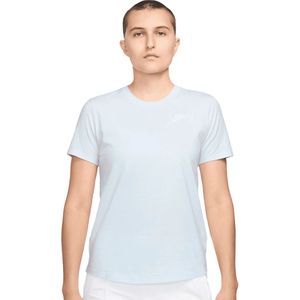 Nike - Sportswear Club Essentials - Sport T-shirt - Blauw - Korte Mouw Dames