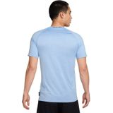 Nike Pro Breathe - Sportshirt - Blauw - Korte Mouwen