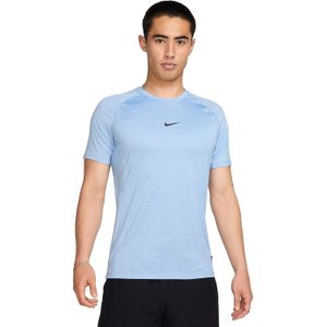 Nike Pro Breathe - Sportshirt - Blauw - Korte Mouwen