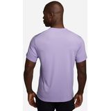 heren nike dri fit uv miler purple jersey met korte mouwen