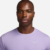 heren nike dri fit uv miler purple jersey met korte mouwen