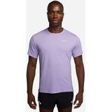 heren nike dri fit uv miler purple jersey met korte mouwen