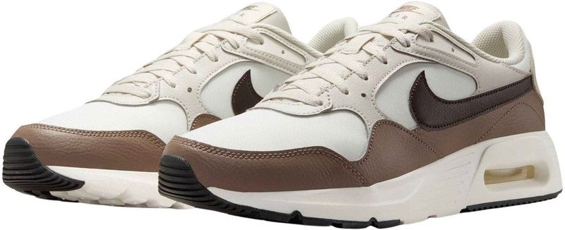 Nike - Air Max SC - Sneakers - Wit Beige Bruin Donkerbruin - Zichtbare Air-demping