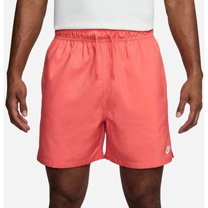 Nike Club - Broekje - Lichtrood - Dri-FIT - Met Zijzakken