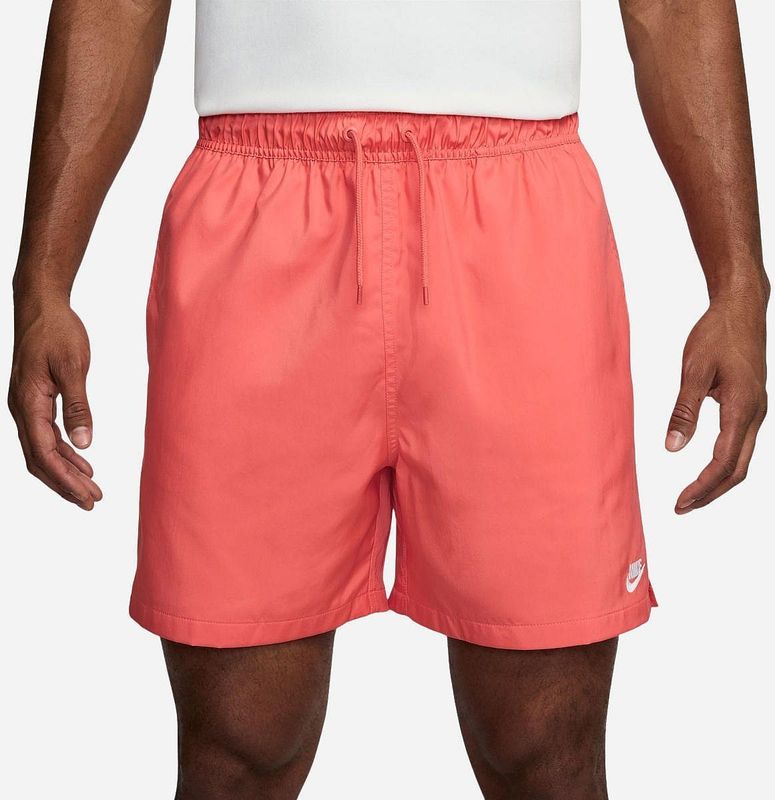 Nike Club - Broekje - Lichtrood - Dri-FIT - Met Zijzakken