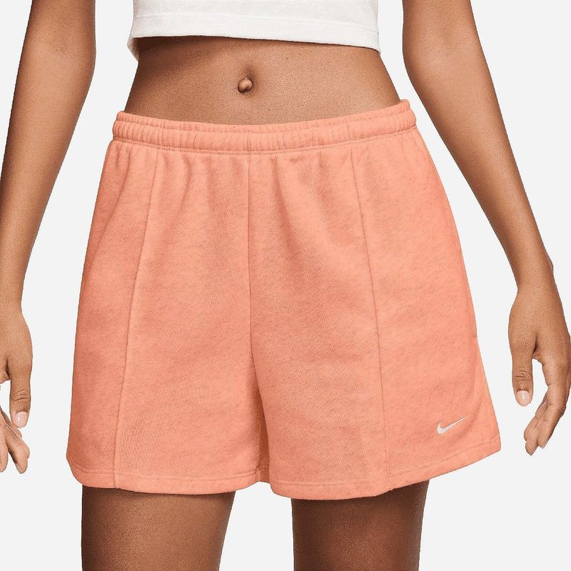 Nike - Sportswear Chill Terry - Sportbroek - Oranje - Halfhoge Taille
