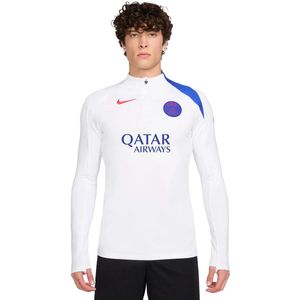Nike - Paris Saint-Germain Strike - Trainingstrui - Wit Blauw Rood - 1/4-Zip
