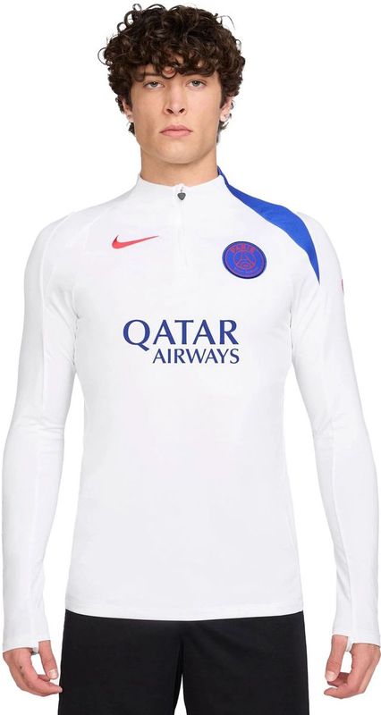 Nike - Paris Saint-Germain Strike - Trainingstrui - Wit Blauw Rood - 1/4-Zip