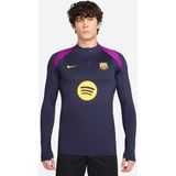 Nike - FC Barcelona Strike Trainingstrui - Donkerblauw Felpaars Goud - 1/4-Zip 2025-2026
