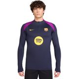 Nike - FC Barcelona Strike Trainingstrui - Donkerblauw Felpaars Goud - 1/4-Zip 2025-2026