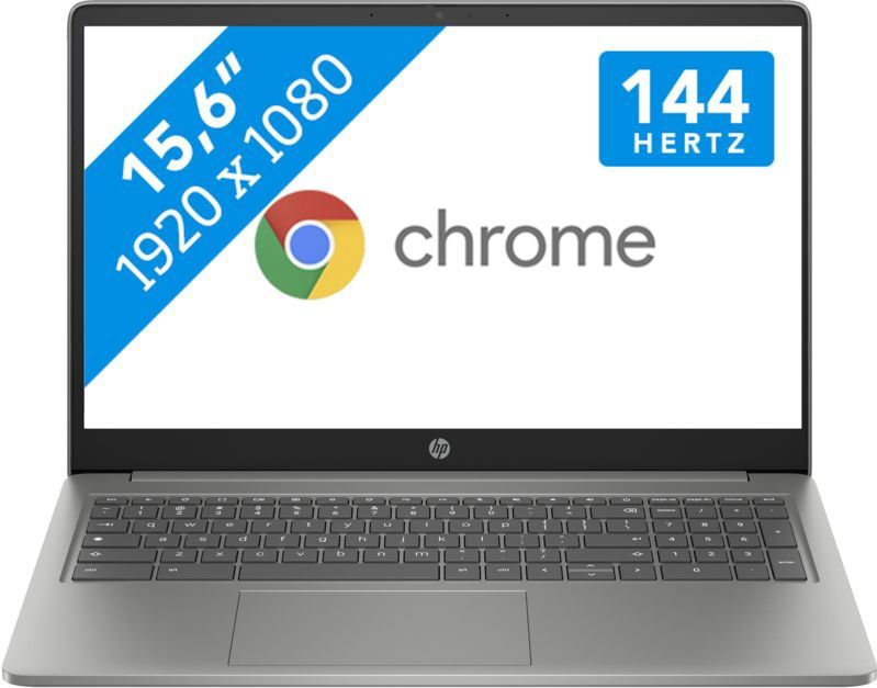HP Chromebook 15a-nb0990nd Intel® Core™ i3 i3-N305 39,6 cm (15.6") Full HD 8 GB LPDDR5-SDRAM 256 GB Flash Wi-Fi 6E (802.11ax) ChromeOS Zilver