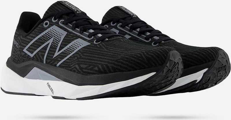 New Balance - FuelCell Propel v5 - Hardloopschoen - Grijs/Zwart - Mesh, 5-8 mm drop, Flexibele zool, Licht gewicht