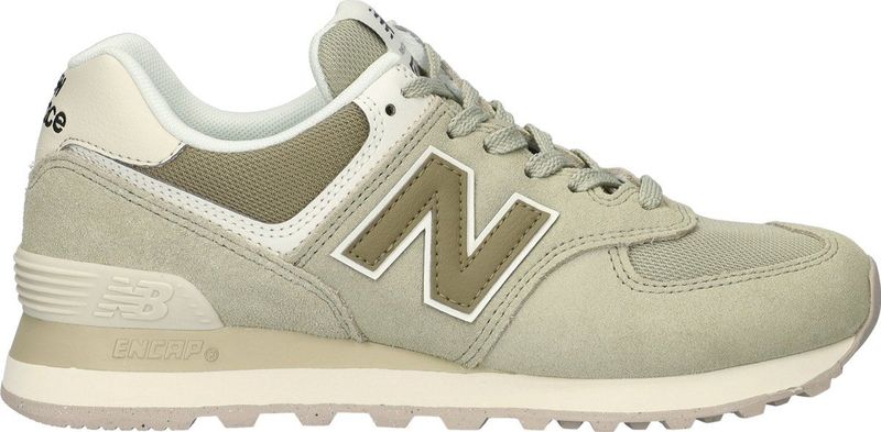 New Balance - WL574V3 - Leren Sneakers - Beige - Leer - Casual