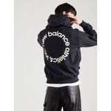 New Balance - Circular Logo Hoodie - Sweater - Grijs - Katoen