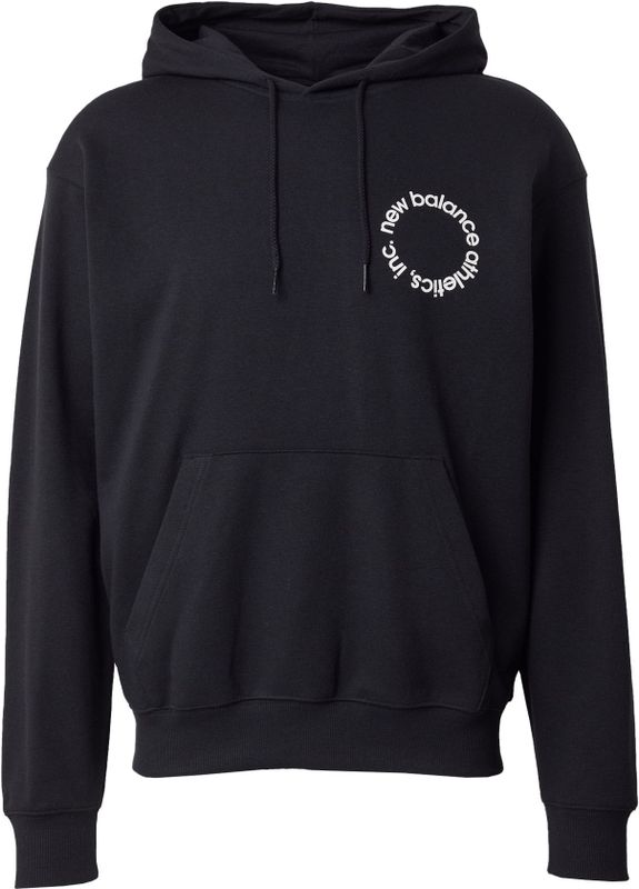 New Balance - Circular Logo Hoodie - Sweater - Grijs - Katoen