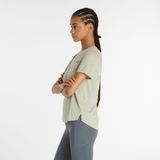 New Balance - Athletics T-Shirt - Grijs - Dames