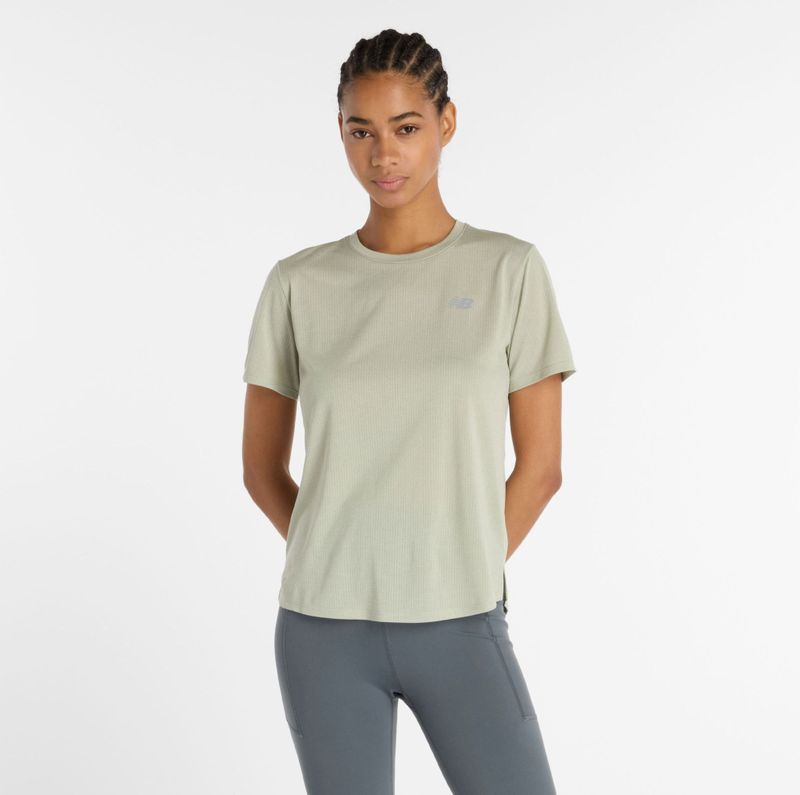 New Balance - Athletics T-Shirt - Grijs - Dames