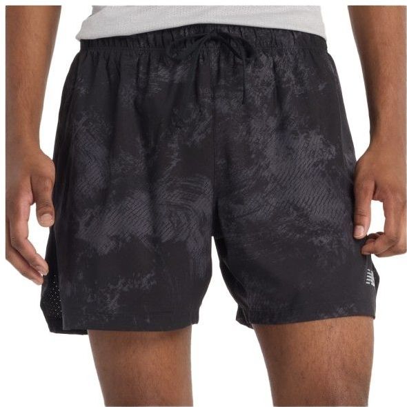 New Balance - RC Printed Short - Korte Broeken - Zwart
