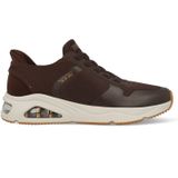 Skechers - Tres-Air Uno - Sneakers - Bruin - Materiaal: N.v.t.
