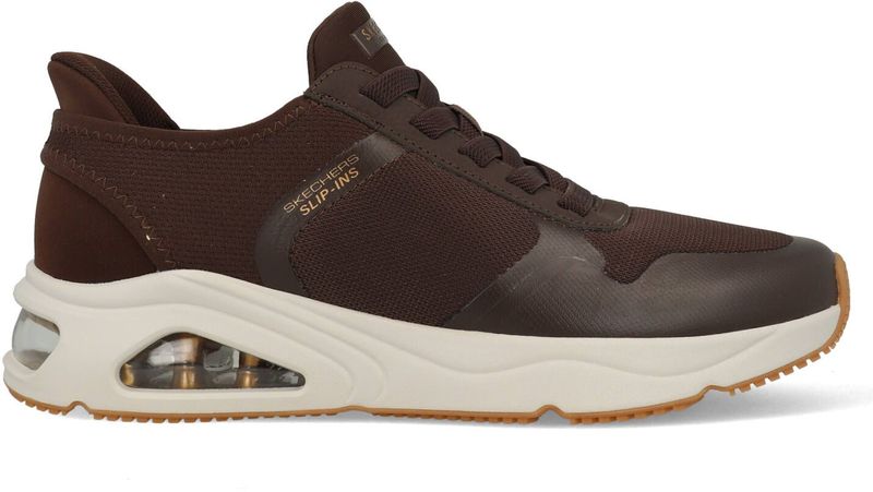 Skechers - Tres-Air Uno - Sneakers - Bruin - Materiaal: N.v.t.