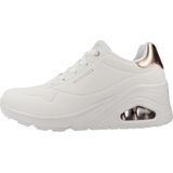 Skechers - Low Top Wedge Sneakers - Wit - Polyester