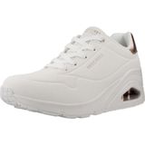 Skechers - Low Top Wedge Sneakers - Wit - Polyester