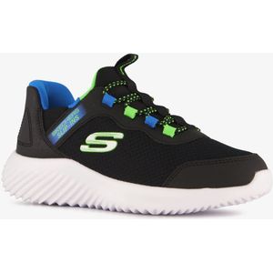 Skechers Bounder Brisk-Burst, kinderschoenen, zwart, synthetisch, textiel, blauw, zwarte bekleding, 27.5 EU