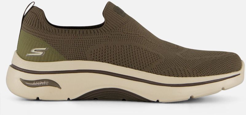 Skechers - Go Walk Arch Fit - Instappers - Zwart - Textiel - Lichtgewicht