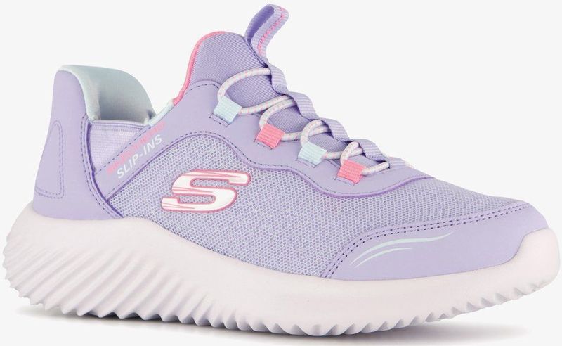 Skechers Slip-ins Bounder Meisjes Sneakers Paars - Extra Comfort - Memory Foam